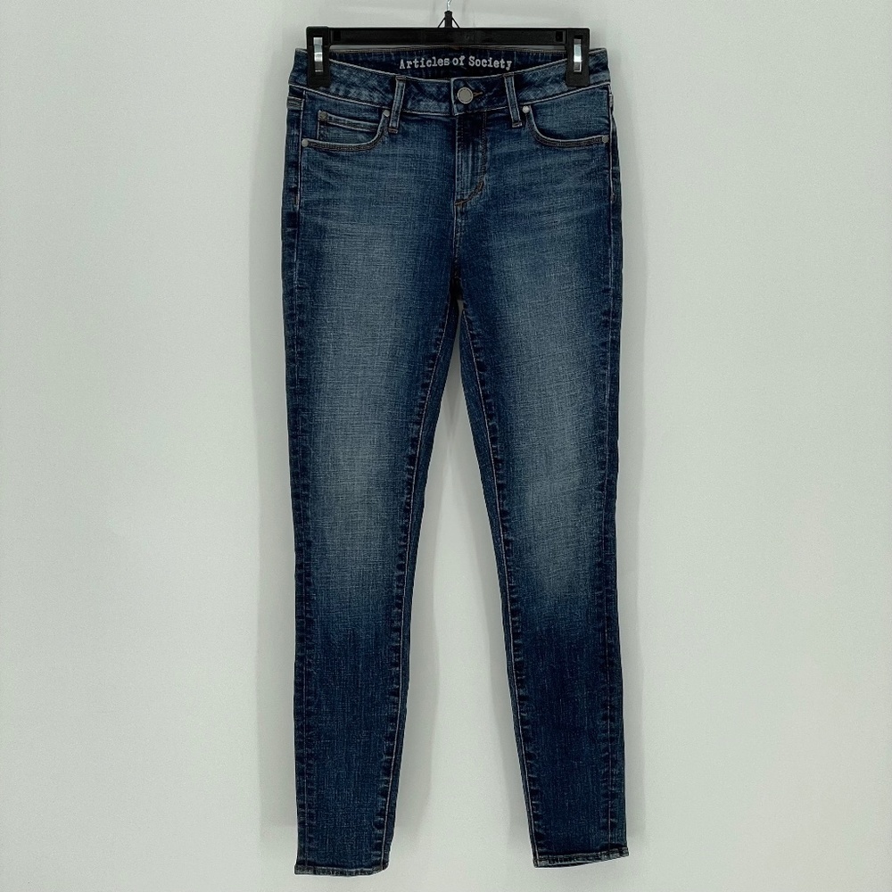 ARTICLES OF SOCIETY Mid Rise Crop Skinny Jeans